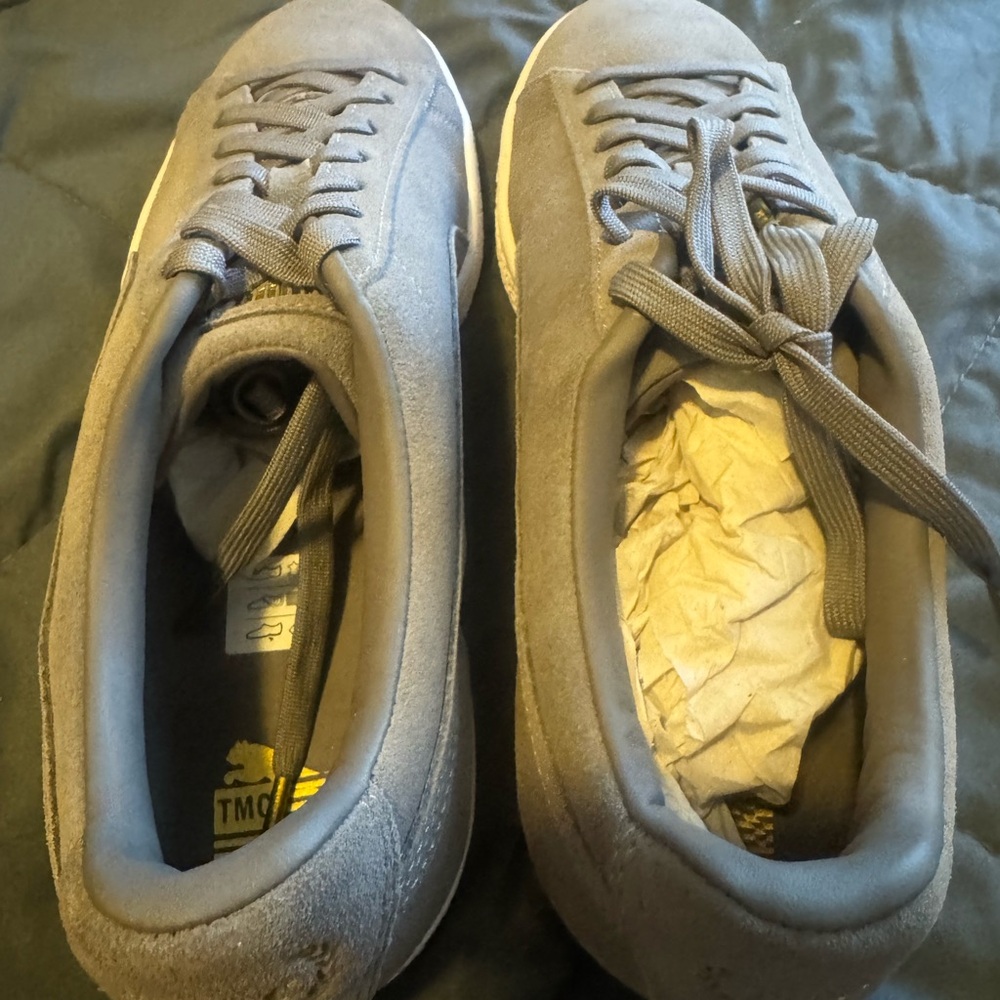 TMC Puma Gray Suede Men's Shoes Nipsey Hussle Men’s Puma Suede x TMC - Picture 16 of 16